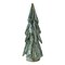 Tall Pines Ceramic Holiday Tree Figurine - Green Decorative Object for Christmas Decor, 14.37" H x 5.12" W